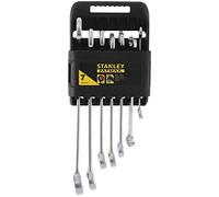 Stanley Fmmt82844-0 Combination Spanners - FatMax Range - Anti Slip System - Better Fork Grip to Screw Head - 15° Angled Fork - Supplied with Storage Case - Set of 7