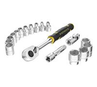 Stanley FMMT98102-0 Set 3/8" for DIYers & Professionals, Built for Repair, Installation and Workshop tasks, 18 Pieces