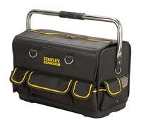 STANLEY Tool Bag Complete Workstation with Roll Down Side Storage Compartment, Multi-Pockets Organiser for Tools, FMST1-70719 , Black