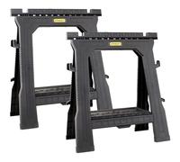 Stanley STST1-70713 NonSlip Folding Saw Horse Trestles Stands Twin Kit STA170713