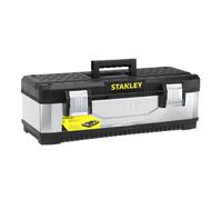 Stanley 'Galvanised' Metal Toolbox 58Cm (23In) in Black Stanley Black