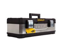 Stanley Galvanised Tool Box in Black Stanley Black
