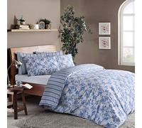 Stanley Hamilton Duvet Set Hotel Quality, 100% Finest Cotton Blend, Floral Reversible Cottage Garden Printed (King Size)