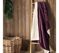Stanley Hamilton Sherpa Throws, Blankets Country Charm Collection(140 x180 and 150 x 200 cm) Available in 7 colours (Burgundy, 140 x 180 cm)