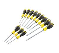 Stanley Hand Tools 0-60-212 Essential Screwdriver Set, 12 Piece Multi Colour (One Size)