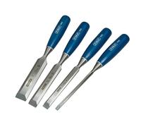 STANLEY Hand Tools - 5002 Bevel Edge Chisel Set, 4 Piece