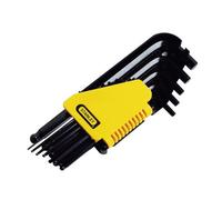 Stanley Hand Tools Ball End Hexagon Key Set Multi Colour (Set Of 12 Imperial (1/16 - 3/8In))