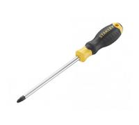 Stanley Hand Tools Cushion Grip Screwdriver, Pozidriv Tip Multi Colour (Pz3 X 150mm)