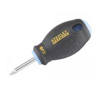 Stanley Hand Tools Fatmax Stubby Screwdriver, Pozidriv Multi Colour (Pz1 X 30mm Stubby)