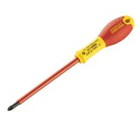 Stanley Hand Tools FatMax VDE Insulated Screwdriver Pozidriv Tip PZ2 x 125mm