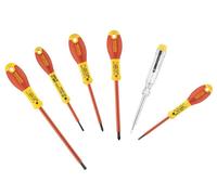 STANLEY FATMAX VDE 6 Piece Insulated Screwdriver Set, Parallel/Pozi