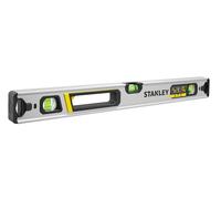 STANLEY FATMAX Xtreme 60cm Aluminium Hollow Profile Spirit Level with Enlarged Block Levels, Continuous Measuring Edge, Shock-Absorbed Rubber End Caps, FMHT43672-1