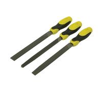 Stanley Hand Tools Handled File Set, 3 Piece Multi Colour (One Size)