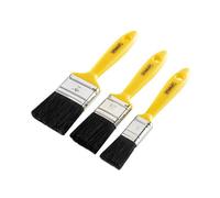 Stanley Hand Tools Hobby Paint Brush Multi Colour (Set Of 3: 25mm, 38mm & 50mm)