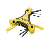 Stanley Hand Tools Metric Triangle Hexagon Key Set, 9 Piece Multi Colour (One Size)