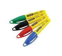 Stanley Hand Tools Mini Fine Tip Pen (Card 4) Multi Colour (One Size)
