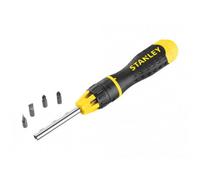 Stanley Hand Tools Multibit Ratchet Screwdriver &10 Bits Multi Colour (One Size)