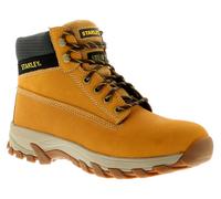 Stanley Hartford Mens Orange Honey Lace Up Steel Toe Cap Safety Boots, Size: 8
