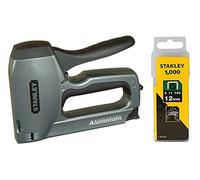 STANLEY Heavy Duty Staple Gun/Brad Nailer, 0-TR250 & Stanley 1-TRA708T 12mm Heavy-Duty Staple (1000 Pieces)