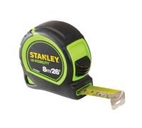 Stanley Hi Viz Tylon Pocket Tape 5M - High-Visibility Durable Measuring Tape With Tylon Coating, Compact Design, Easy-Read Markings, Smooth Retraction, Ideal For Trades, Diy & Bulk Use