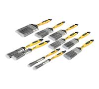 Stanley Home Paint Brushes Yellow 34.3 (W) x 3.3 (D) x 25.7 (H) cm Soft STPPLF10 Set of 10