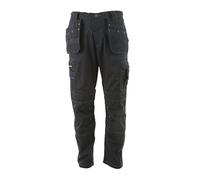 Stanley Huntsville Men's Polycotton, Holster Pocket, Utility Cargo Work Trouser, Black W36/L31