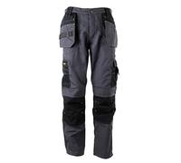 STANLEY Huntsville Men's Polycotton, Holster Pocket, Utility Cargo Work Trouser, Grey W36/L33