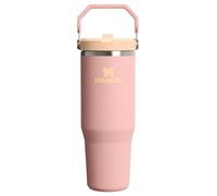 STANLEY IceFlow 2.0 Flip Straw Tumbler with Handle 20 oz | Twist On Lid and Flip Up Straw | Leak Resistant Water Bottle | Insulated Stainless Steel | BPA-Free | Peach Rose