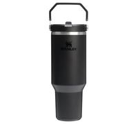 Stanley IceFlow 2.0 Flip Straw Tumbler with Handle 40 oz | Twist On Lid and Flip Up Straw | Leakproof Water Bottle | Insulated Stainless Steel | BPA-Free | Black 2.0