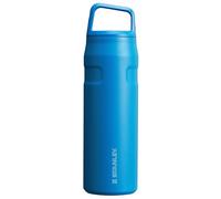STANLEY IceFlow Cap and Carry Water Bottle 24 oz | Wide Mouth Twist Lid | Lightweight and Leakproof for Travel and Sports | Insulated Stainless Steel | BPA-Free | Azure
