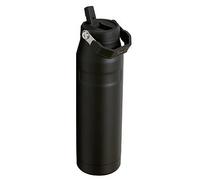 Stanley IceFlow Flip Straw 2.0 Sports Water Bottle With Straw 1.06L - 15 Hours Cold - 3 Days Iced - Stainless Steel - BPA Free - Leak Resistant - Fits in Cup Holder - Dishwasher Safe - Black