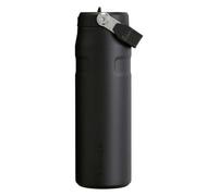 Stanley IceFlow Flip Straw 2.0 Sports Water Bottle With Straw 0.7L - 10 Hours Cold - 2 Days Iced - Stainless Steel - BPA Free - Leak Resistant - Fits in Cup Holder - Dishwasher Safe - Black