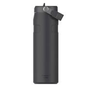 The IceFlow™ Bottle Twist Flip 0.47L / 16oz | Black 2.0 | Cold for 8 Hours | Iced for 40hrs | Dishwasher Safe | Recycled Stainless Steel | BPA Free | Double Wall Vacuum Insulation