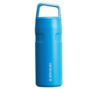 Stanley IceFlow Cap and Carry Water Bottle 16 oz | Wide Mouth Twist Lid | Lightweight and Leakproof for Travel and Sports | Insulated Stainless Steel | BPA-Free | Azure