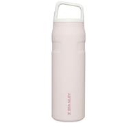 Stanley IceFlow Cap and Carry Water Bottle 24 oz | Wide Mouth Twist Lid | Lightweight and Leakproof for Travel and Sports | Insulated Stainless Steel | BPA-Free | Rose Quartz Glimmer
