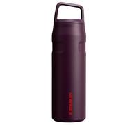 Stanley IceFlow Cap and Carry Water Bottle 24 oz | Wide Mouth Twist Lid | Lightweight and Leakproof for Travel and Sports | Insulated Stainless Steel | BPA-Free | Plum