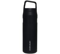 Stanley IceFlow Cap and Carry+ Water Bottle 24 OZ | Wide Mouth Twist Lid | Lightweight & Leakproof for Travel & Gym | Insulated Stainless Steel | BPA-Free | Black Glimmer