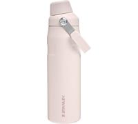STANLEY IceFlow Fast Flow Bottle, 24 oz, Rose Quartz | Angled Spout Lid | Lightweight and Leakproof for Travel and Sports | Easy Carry Handle | Insulated Stainless Steel | BPA-Free