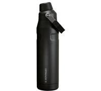 STANLEY IceFlow Fast Flow Bottle, 36 oz, Black 2.0 | Angled Spout Lid | Lightweight and Leakproof for Travel and Sports | Easy Carry Handle | Insulated Stainless Steel | BPA-Free