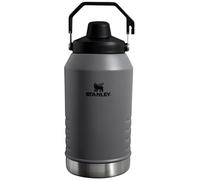 Stanley Iceflow Fast Flow Jug | Recycled Stainless Steel Water Tumbler | Keeps Drink Cold and Iced for Hours | Easy Carry Handle | 96 OZ | Charcoal