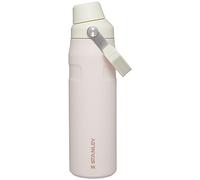 STANLEY IceFlow Fast Flow Water Bottle 24 OZ | Angled Spout Lid | Lightweight & Leakproof for Travel & Gym | Insulated Stainless Steel | BPA-Free | Rose Quartz Glimmer