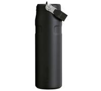 Stanley IceFlow Flip Straw 2.0 Water Bottle 24 OZ | Built-In Straw with Larger Opening | Lightweight & Leak-Resistant | Insulated Stainless Steel | BPA-Free | Black 2.0