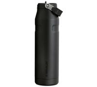 Stanley 1913 Flip Straw Sports Water Bottle with Straw 1.06L - 15 Hours Cold - 4 Days Iced - Stainless Steel - BPA Free - Leak Resistant - Fits in Cup Holder - Dishwasher Safe - Black