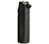 STANLEY IceFlow Flip Straw 2.0 Bottle, 36 oz, Black 2.0 | Easy Carry Handle | Twist On Lid and Flip Up Straw | Lightweight Water Bottle | Insulated Stainless Steel | BPA-Free