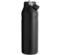 Stanley IceFlow Flip Straw 2.0 Water Bottle 64 oz | Built in Straw with Wide Mouth | Lightweight & Leak Proof | Insulated Stainless Steel | BPA Free | Black 2.0