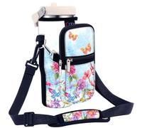 Stanley IceFlow Flip Straw Tumbler 30oz Carrier Bag - Neoprene Sleeve Crossbody Sling for Travel Fitness