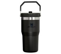 Stanley IceFlow Flip Straw Tumbler with Handle 20 oz | Twist On Lid and Flip Up Straw | Leak Resistant Water Bottle | Insulated Stainless Steel |BPA-Free | Black 2.0