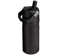 Stanley IceFlow Flip Straw Water Bottle Stainless Steel Outdoor Hydration Black