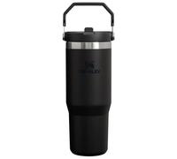 Stanley IceFlow Stainless Steel Tumbler - Vacuum Insulated Water Bottle for Home, Office or Car Reusable Cup with Straw Leak Resistant Flip Cold for 12 Hours or Iced for 2 Days, Black 2.0, 30oz