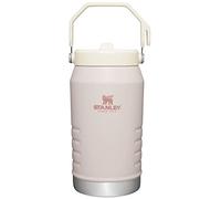 Stanley IceFlow Stainless Steel Water Jug with Straw, Vacuum Insulated Water Bottle for Home and Office, Reusable Tumbler with Straw Leak Resistant Flip, Rose Quartz, 64OZ